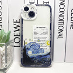 Van Gogh The Starry Night With Information Phone Case